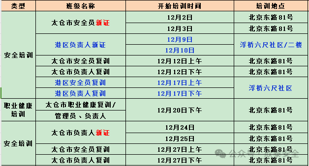 2024年12月培训考试安排已定，请悉知！(图1)