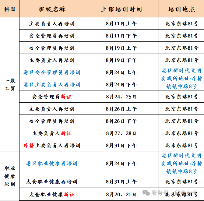 2026年8月培训考试安排已定，请悉知！(图2)